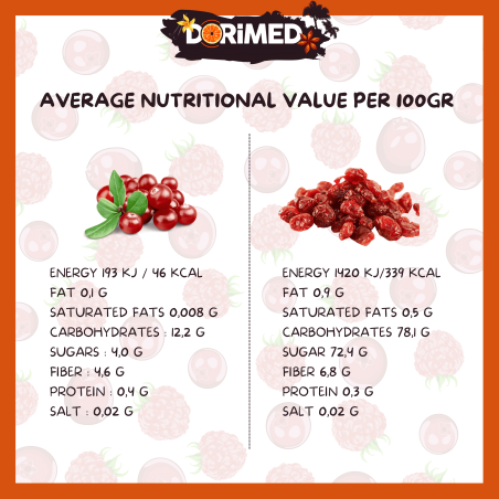 Baies de Cranberries 1Kg