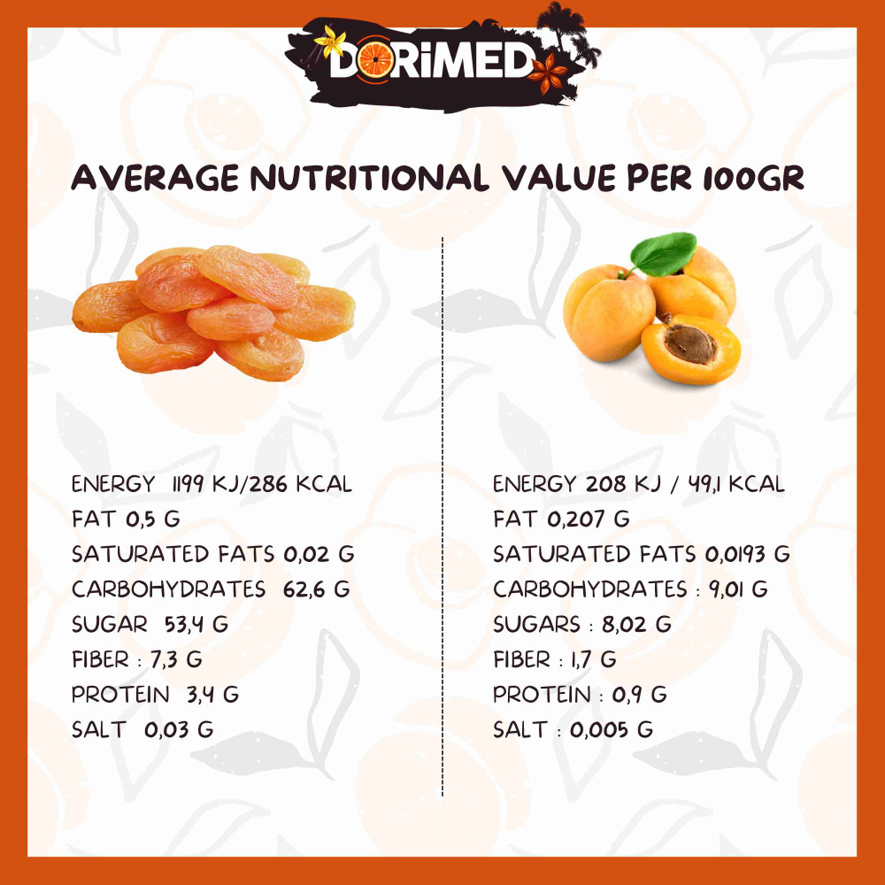 Abricots Secs 3Kg - Fruits déshydratés 