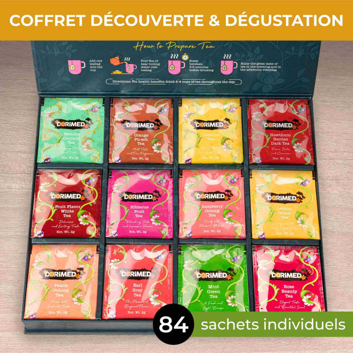 3 Coffrets de Thé de 84 Sachets (3*84)